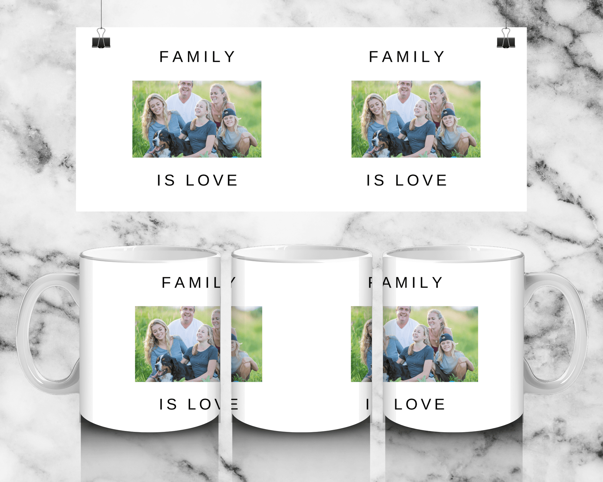 2 Panel Family Mug - Luxe-Custom-Designer