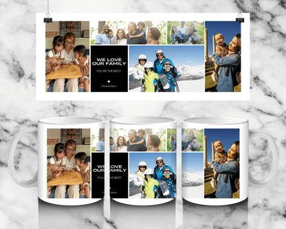 5 Panel Family Mug - Luxe-Custom-Designer