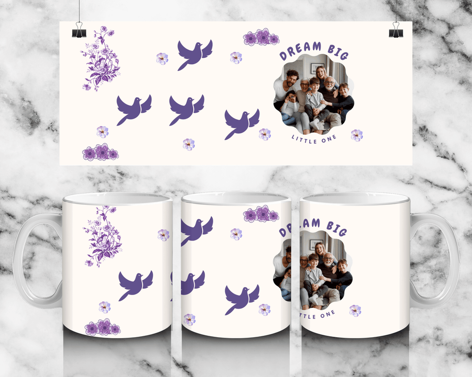 Single Photo Dream Big Mug - Luxe Custom Designer