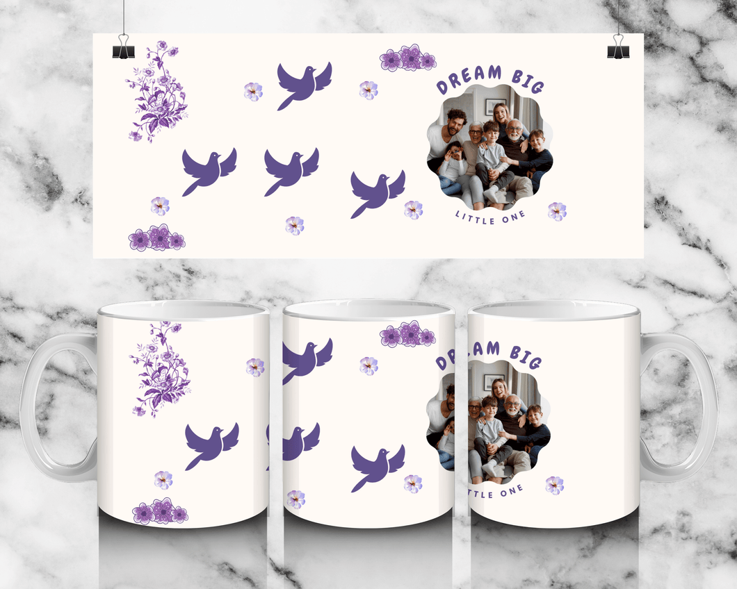 Single Photo Dream Big Mug - Luxe Custom Designer