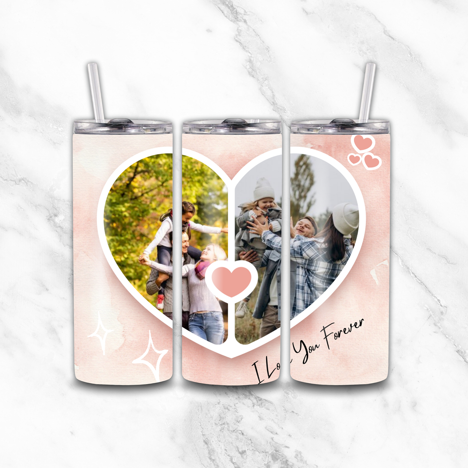 Love you Photo 20oz Tumbler - Luxe Custom Designer