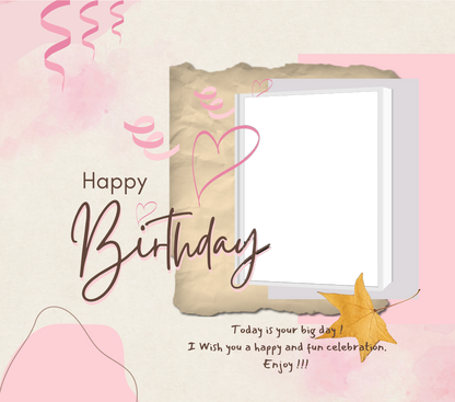 Birthday Photo Tumbler - Luxe Custom Designer