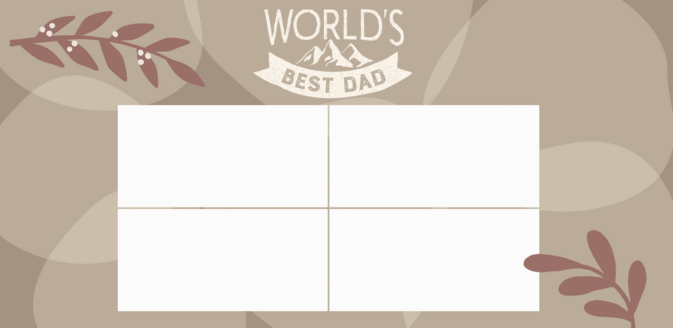 4 Image worlds best dad mug - Luxe Custom Designer