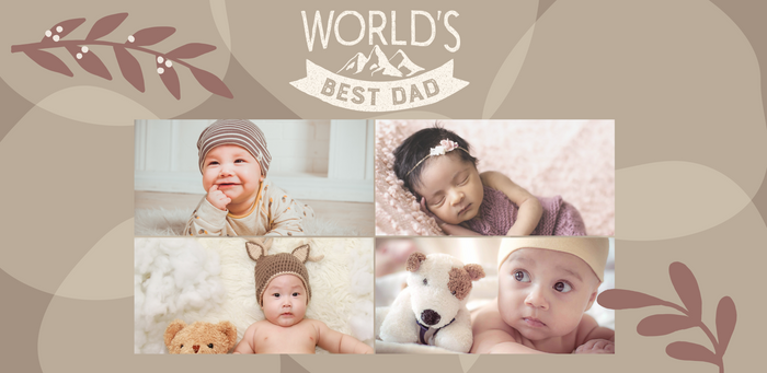 4 Image worlds best dad mug - Luxe Custom Designer