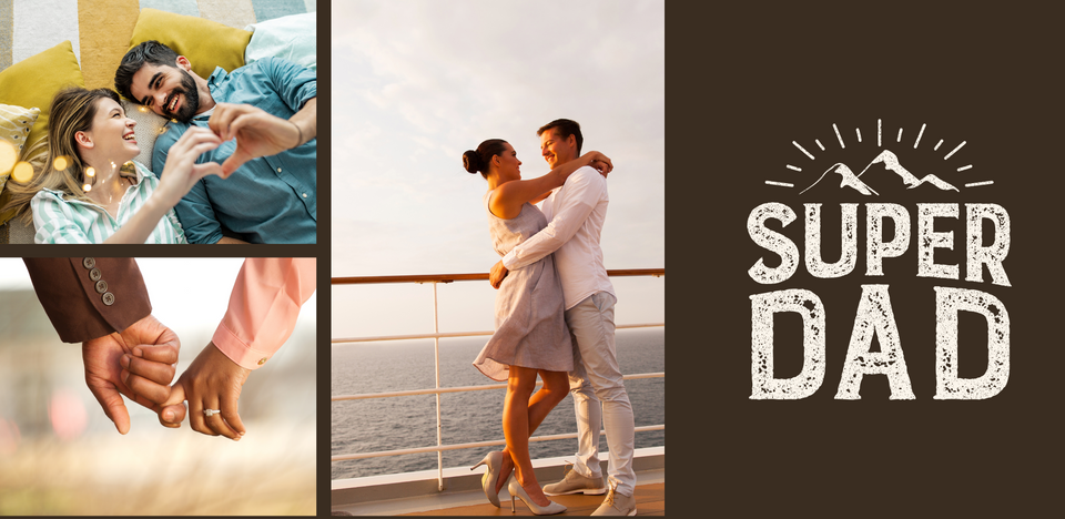 4 Image Photo DAD Mug - Luxe Custom Designer