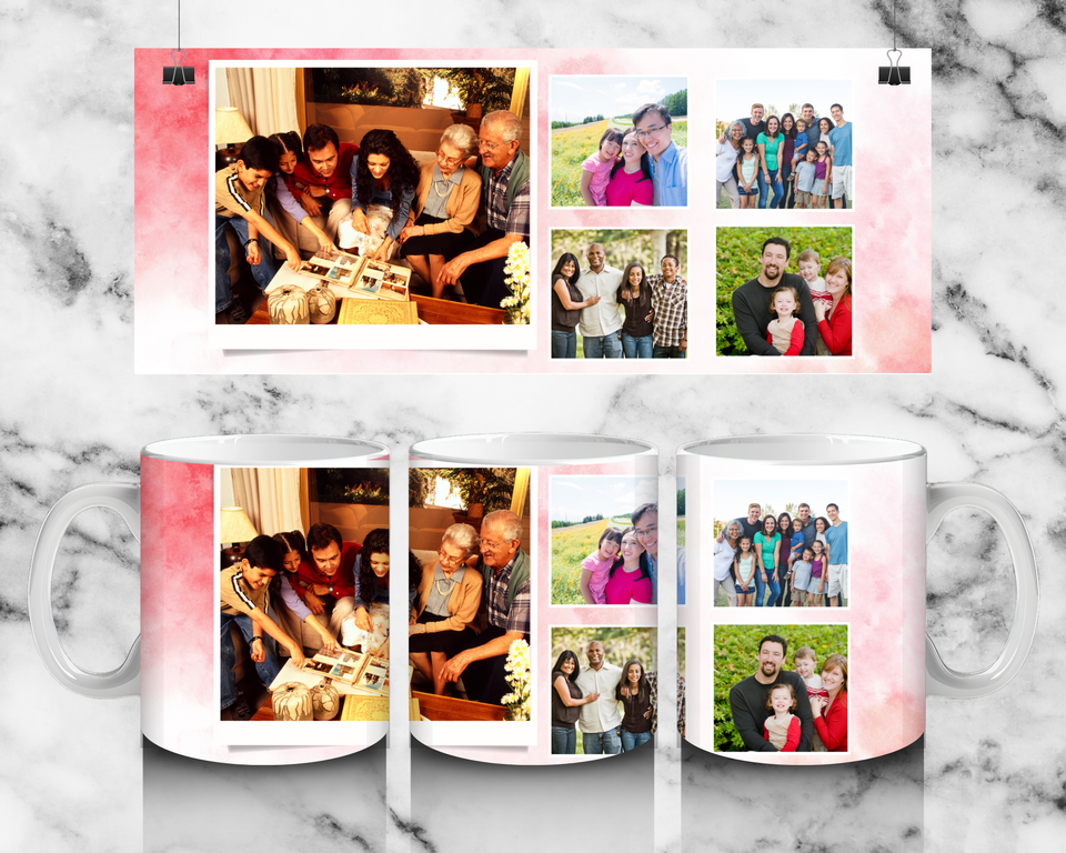 5 Panel Photo Mug - Luxe Custom Designer