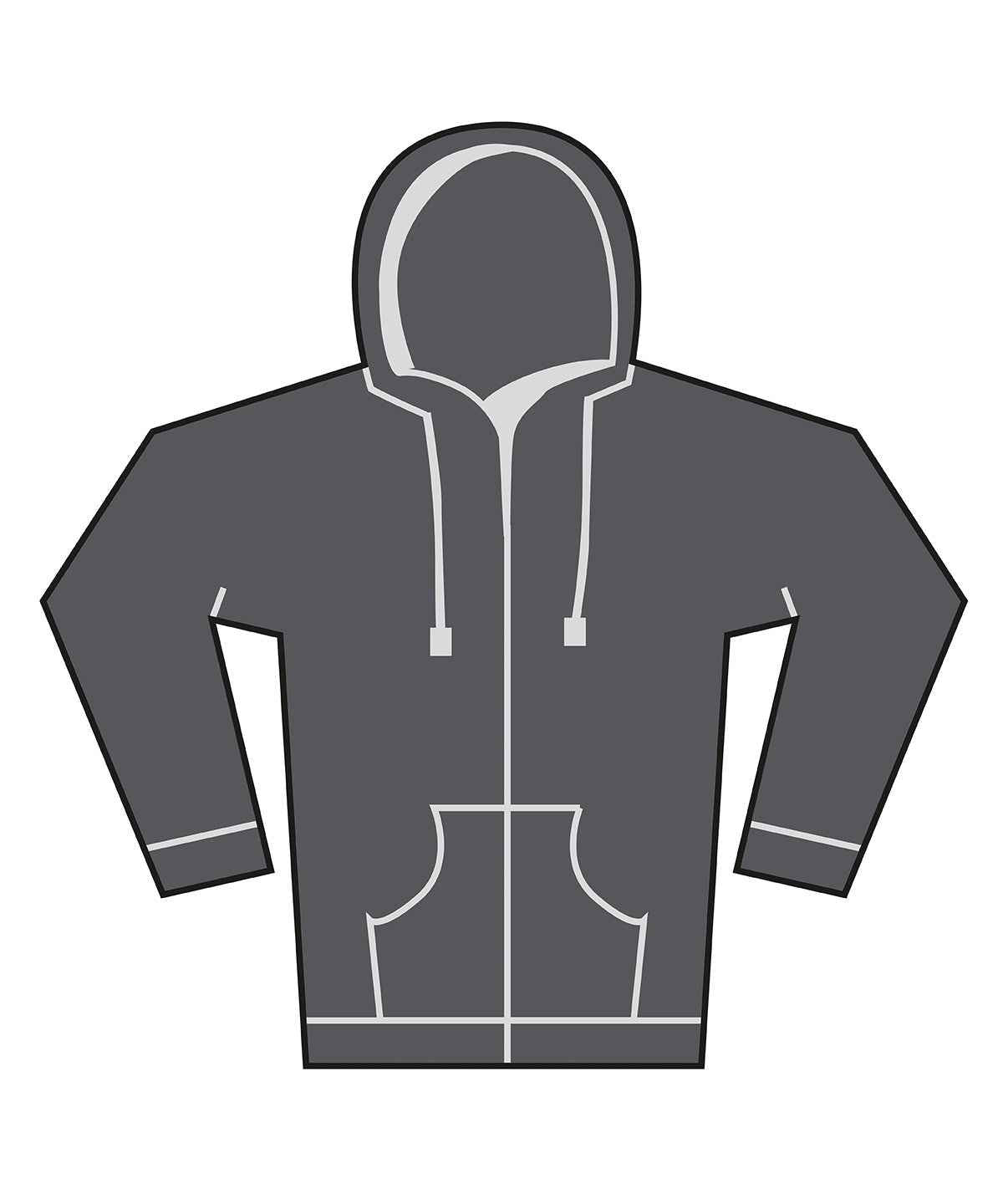 Unisex heavy full-zip hoodie