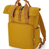 Recycled twin handle roll-top laptop backpack