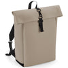Matte PU rolltop backpack
