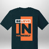 Red "Believe In Yourself" Luxe T-Shirt - Luxe Custom Designer
