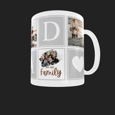 5 image DAD Photo Mug