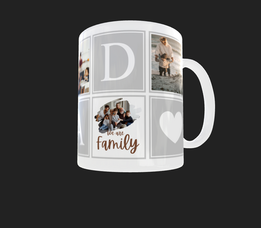 5 image DAD Photo Mug