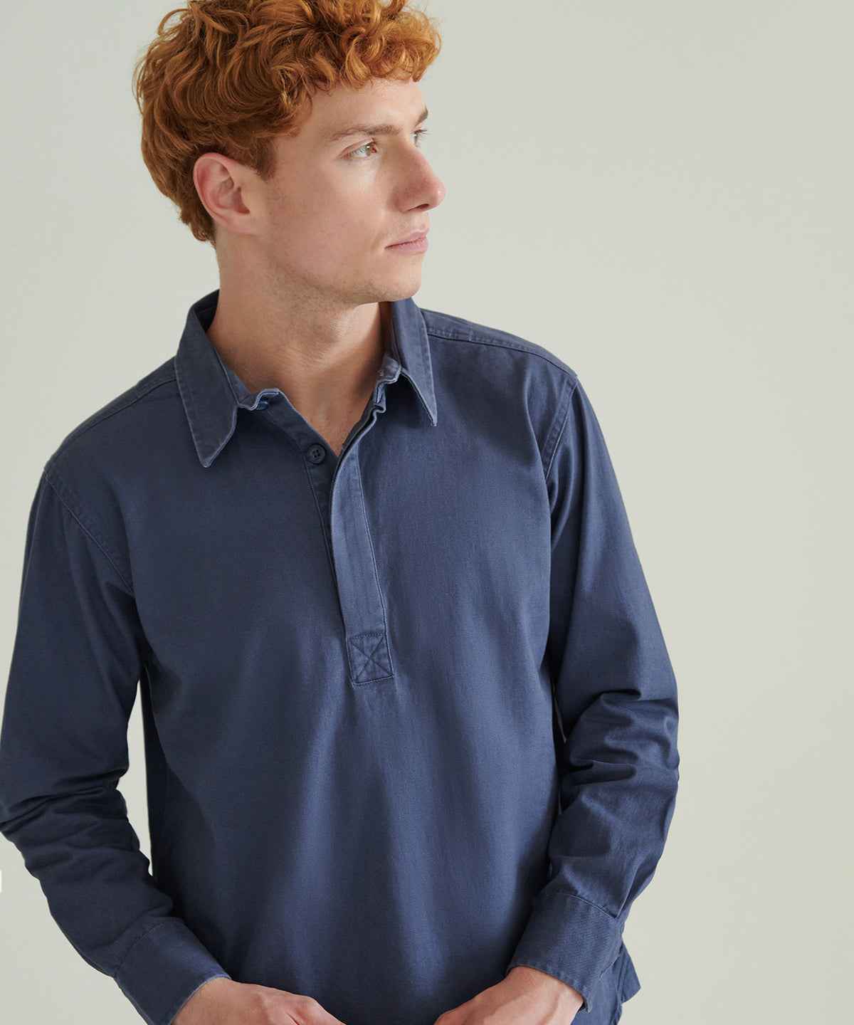 Pullover drill shirt