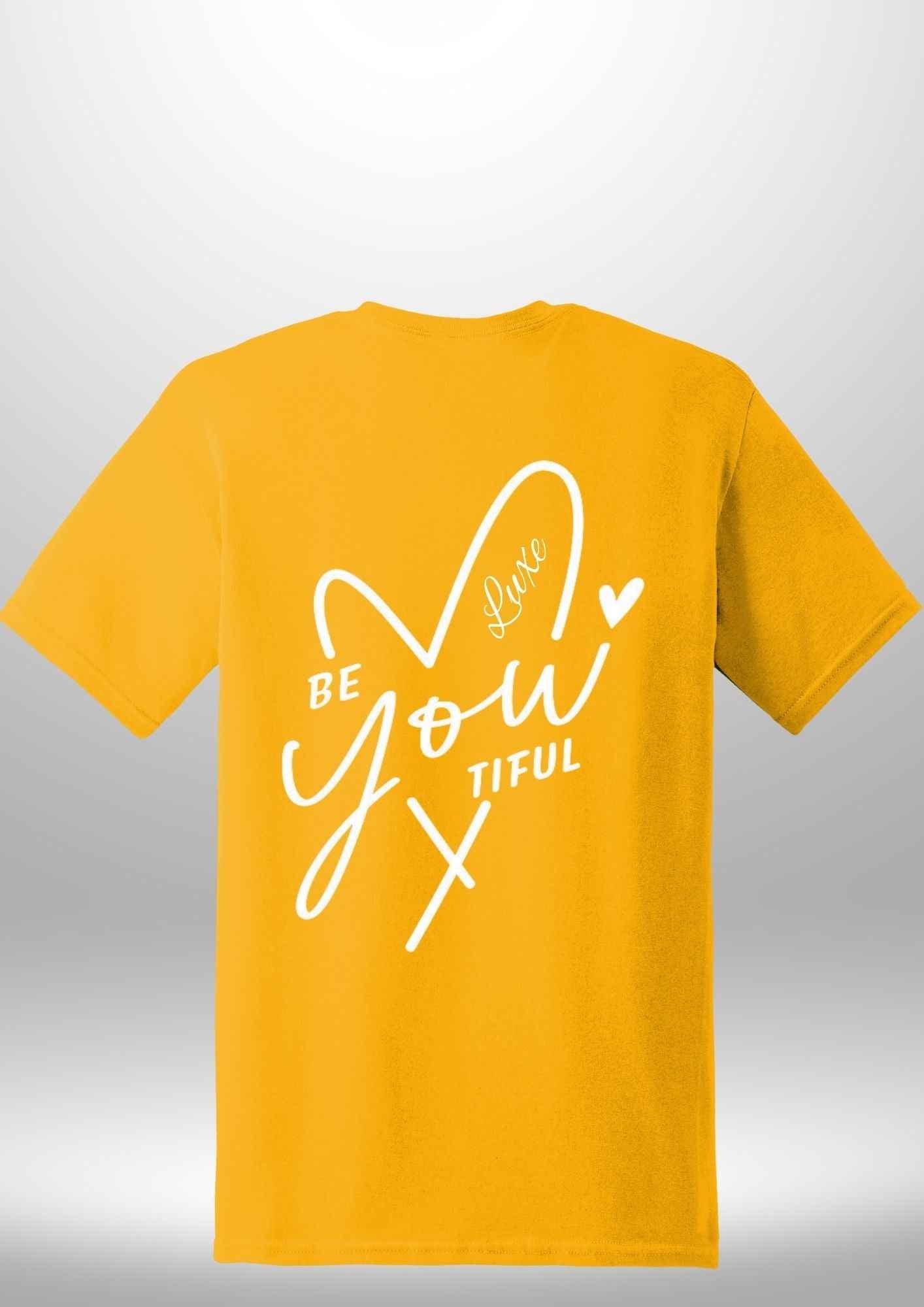 "BeYOUtiful" Luxe T-Shirt - Luxe Custom Designer
