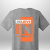 Red "Believe In Yourself" Luxe T-Shirt - Luxe Custom Designer