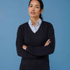 Women's 12 gauge v-neck jumper