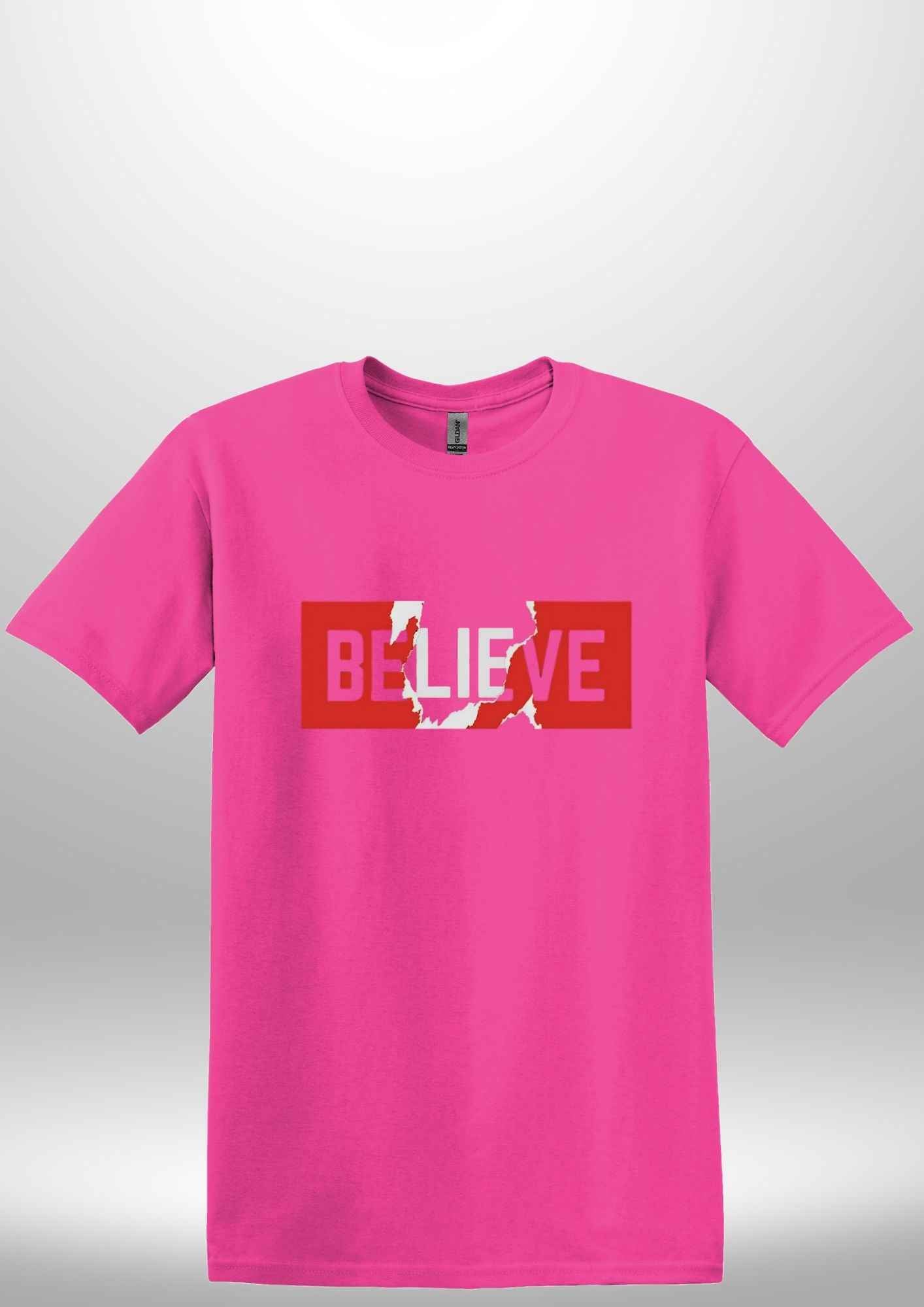 "Believe" Luxe T-shirt - Luxe Custom Designer