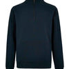 Regular fit 1/4-zip piqué sweatshirt
