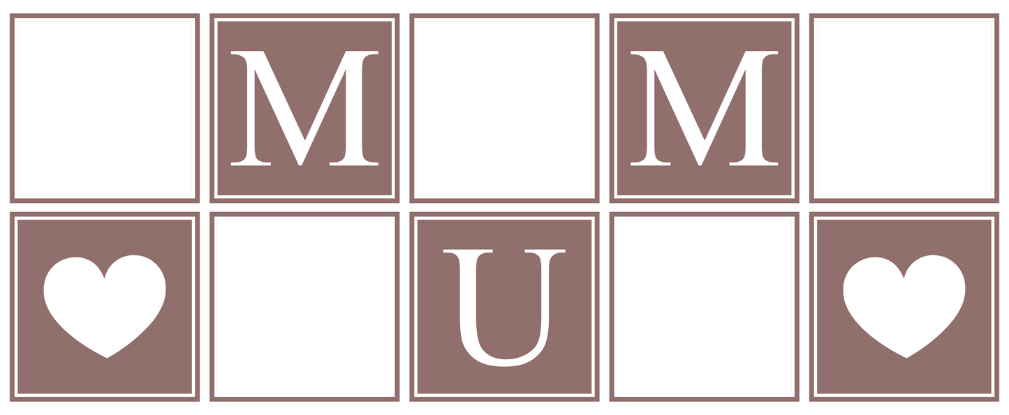 MUM Panel Photo Mug - Luxe Custom Designer