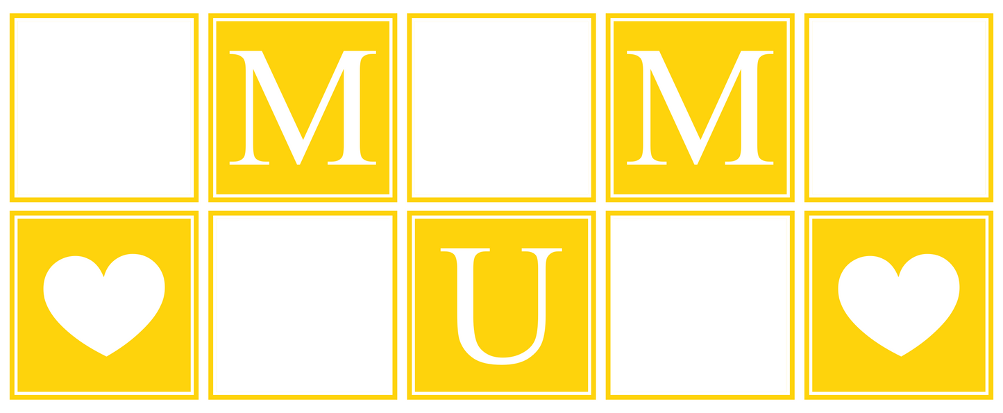 MUM Panel Photo Mug - Luxe Custom Designer