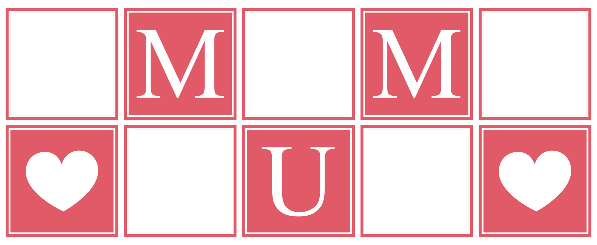 MUM Panel Photo Mug - Luxe Custom Designer