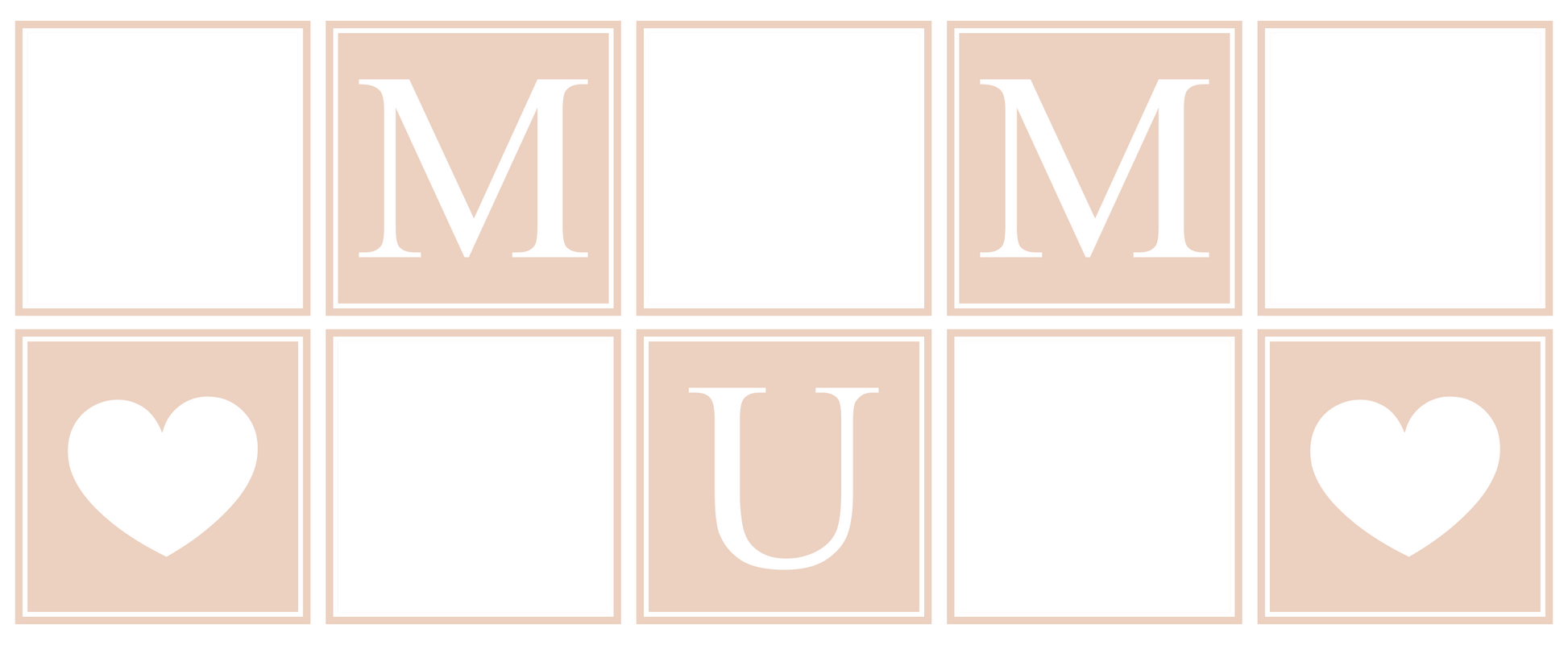 MUM Panel Photo Mug - Luxe Custom Designer