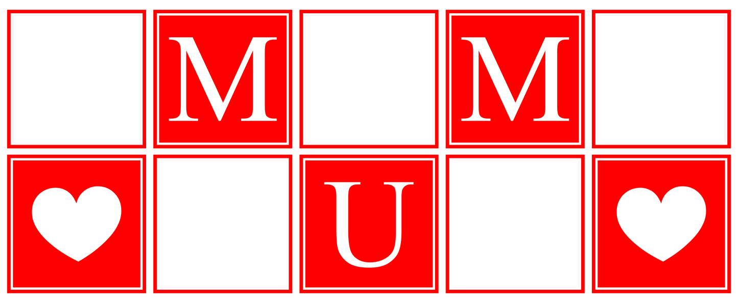 MUM Panel Photo Mug - Luxe Custom Designer