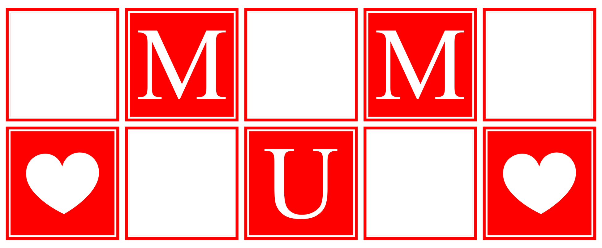 MUM Panel Photo Mug - Luxe Custom Designer