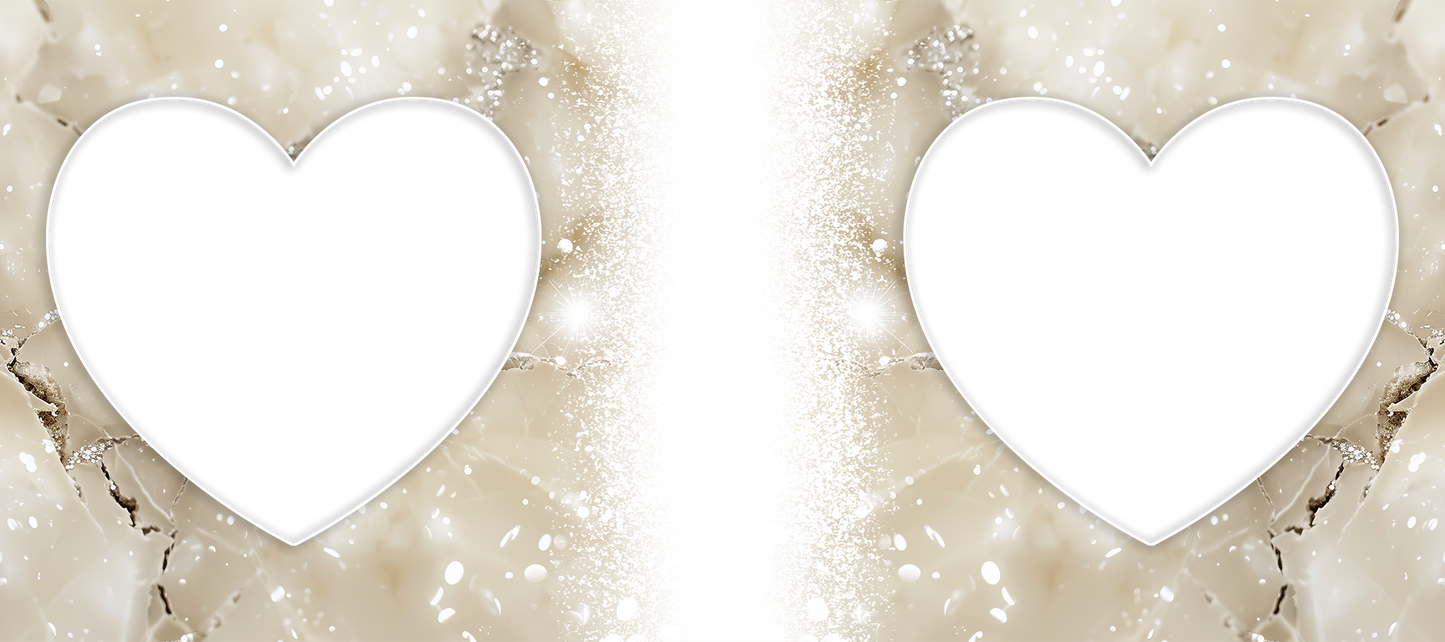 Marble Effect 2 heart Image mug - Luxe Custom Designer