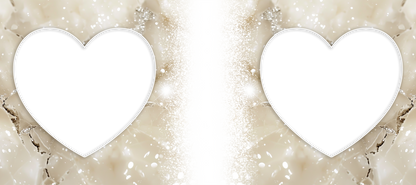 Marble Effect 2 heart Image mug - Luxe Custom Designer