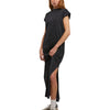 Women’s long extended shoulder dress