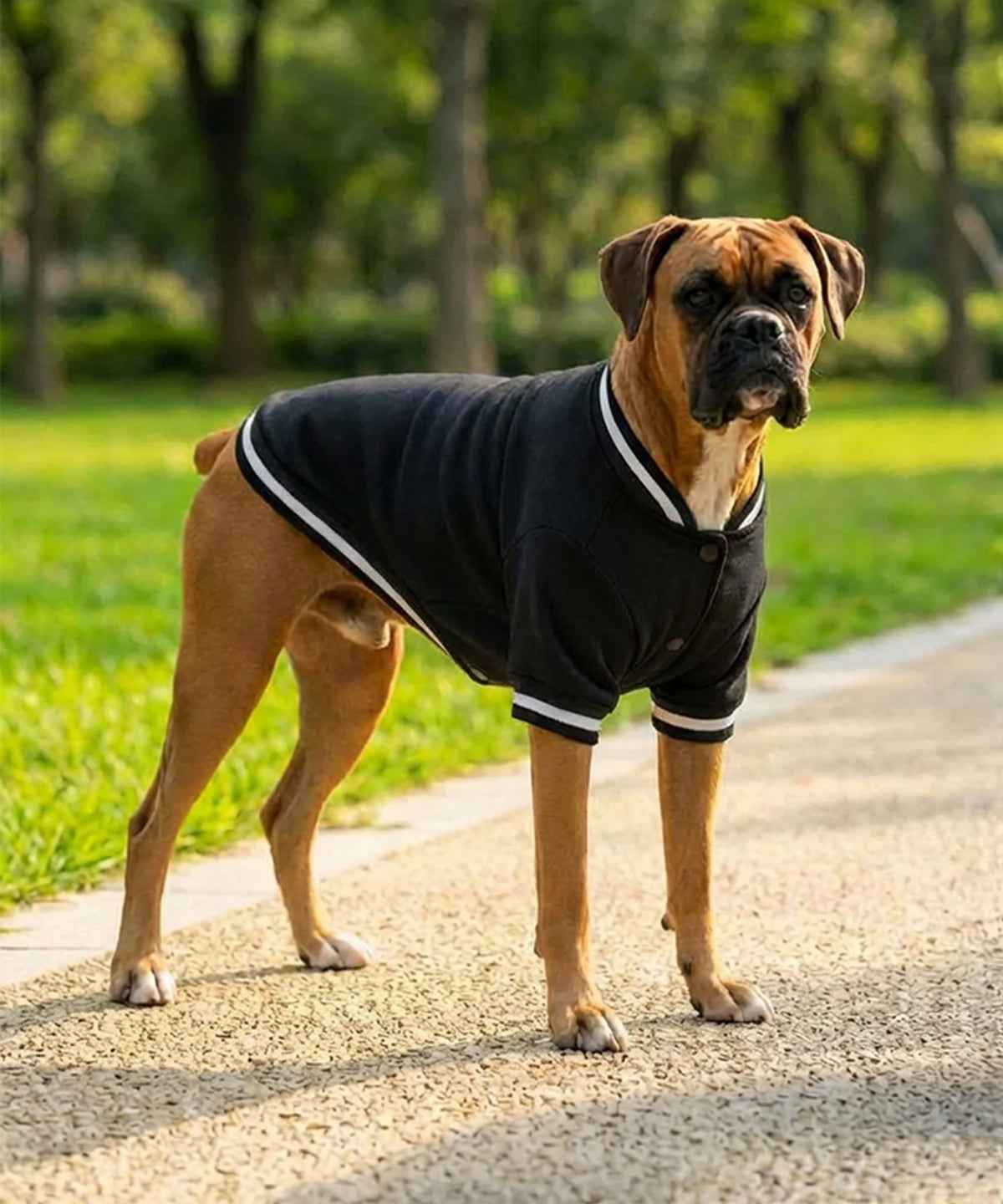 Dog’s varsity jacket