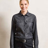 Women's jeans stitch denim shirt