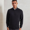 ¼ zip knitted sweater