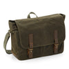 Heritage waxed canvas messenger
