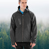 3-layer recycled printable casual hooded softshell