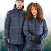 Recycled hooded padded parka