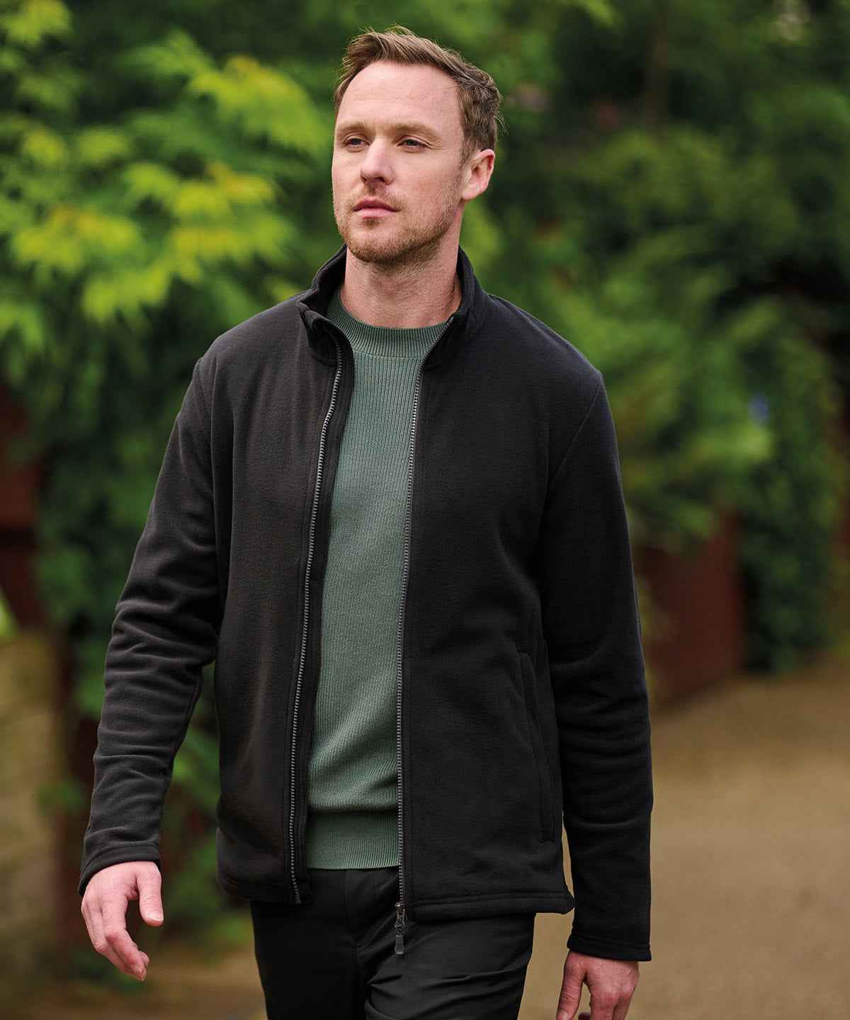 Honestly made recycled full zip microfleece