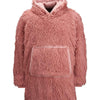 The Ribbon oversized cosy reversible shaggy sherpa hoodie