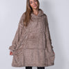 The Ribbon teddy bear fabric hoodie