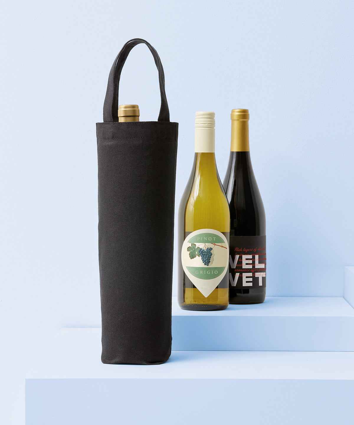 Recycled premium canvas bottle bag