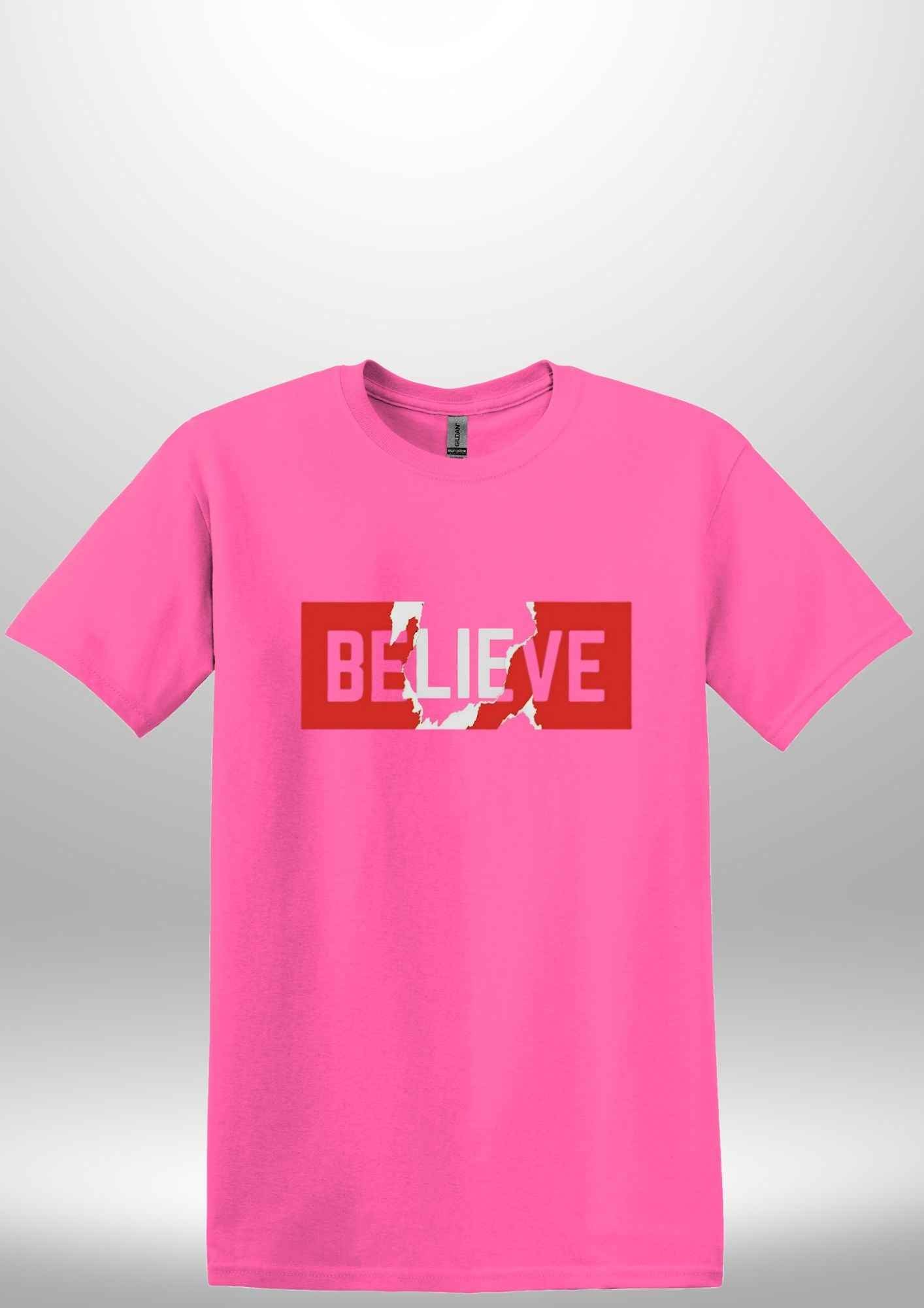 "Believe" Luxe T-shirt - Luxe Custom Designer