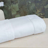 Organic bath sheet with printable border