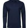 Luxury stretch long sleeve polo (1406)