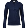 Women’s luxury stretch long sleeve polo (146)