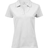 Women’s luxury stretch v-neck polo (1409)