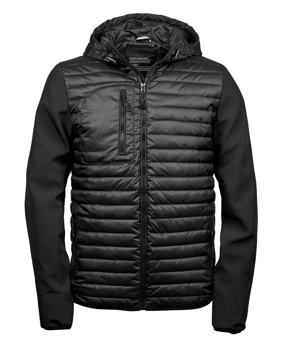 Hooded crossover jacket (9628)