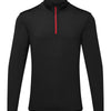 Men's TriDri® recycled long sleeve brushed back ¼ zip