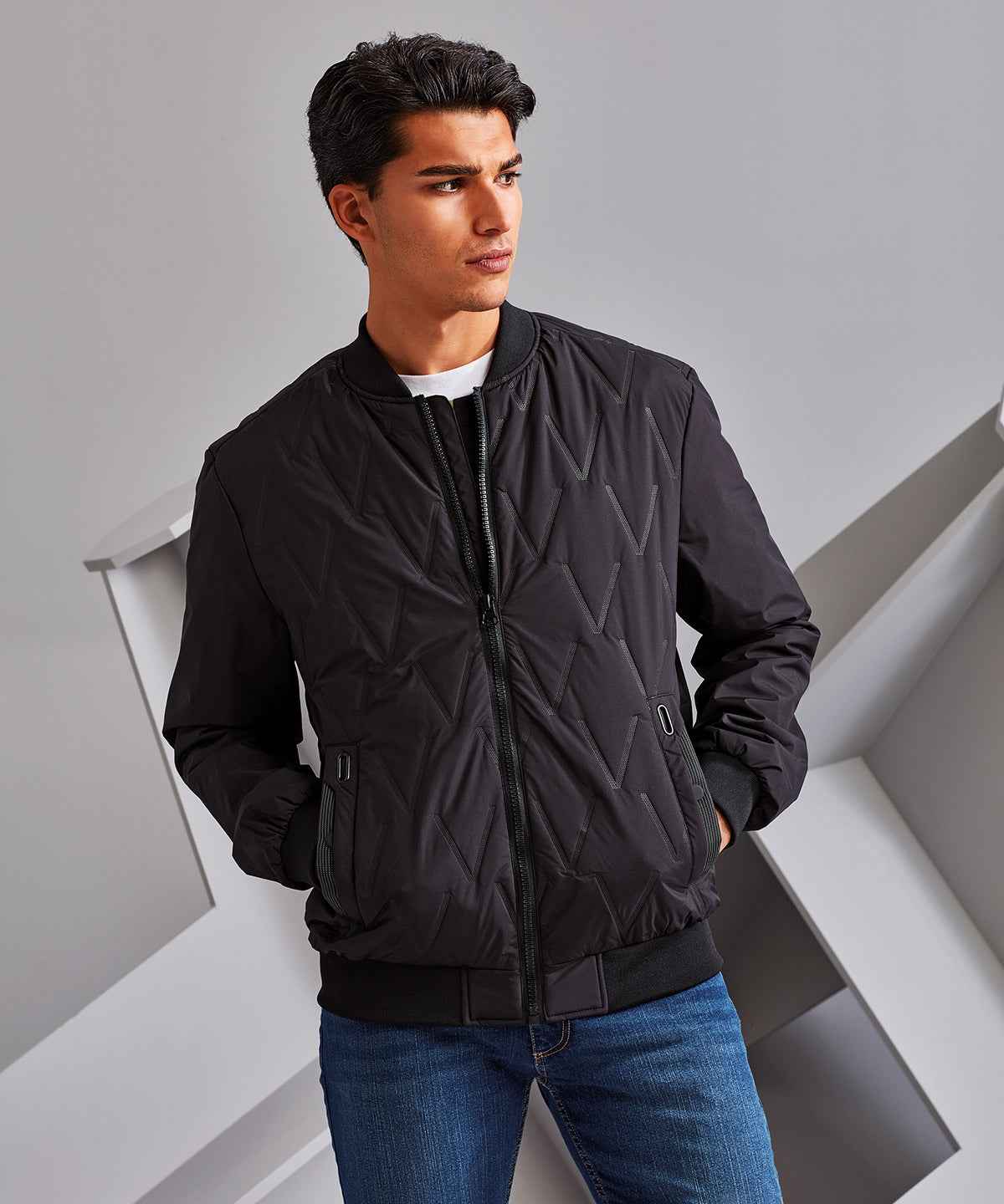 Vector moulded bomber jacket 