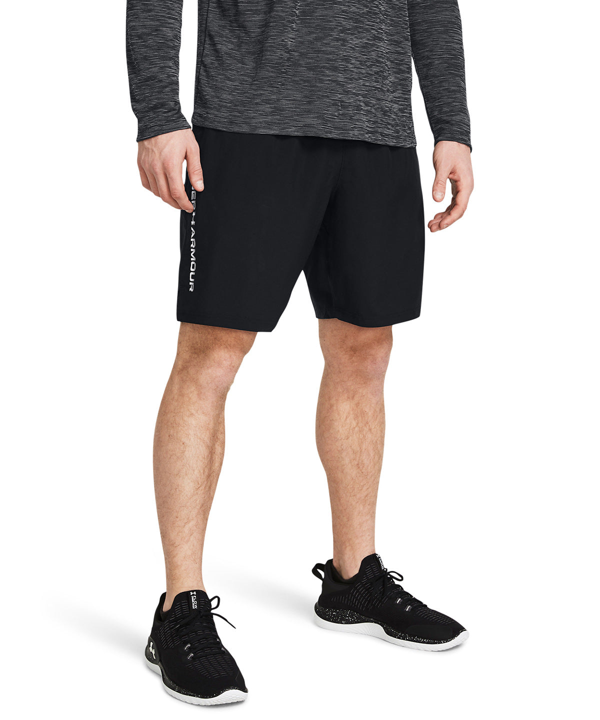 Tech woven wordmark shorts